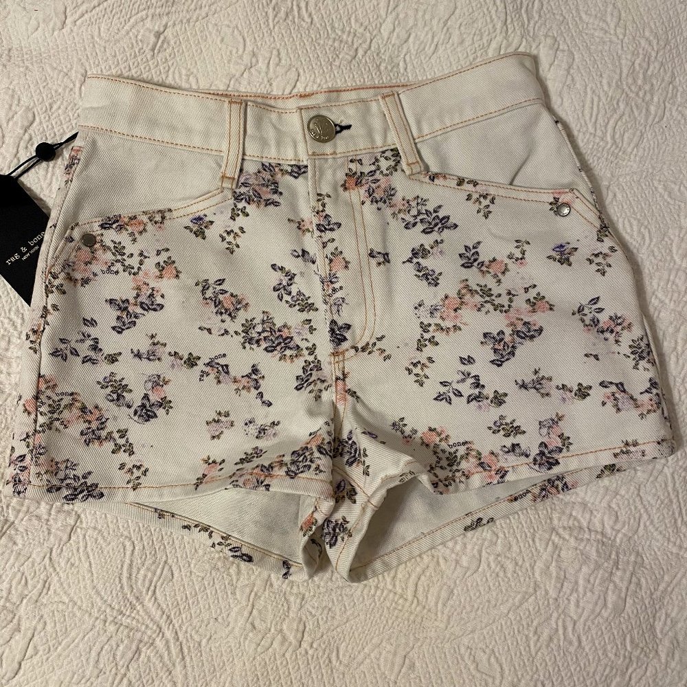 NWT rag & bone Micro Floral Ellie Shorts